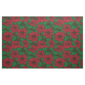 Poinsettia, kerstpatroon stof (Yard (91,4 cm))