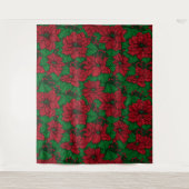 Poinsettia, kerstpatroon wandkleed (Voorkant)