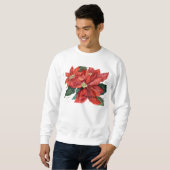 Poinsettia kerstshirt trui (Voorkant volledig)