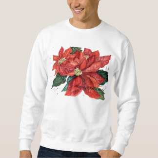Poinsettia kerstshirt trui