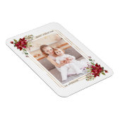 Poinsettia Kerstvakantie foto magneet (Rechterzijde)