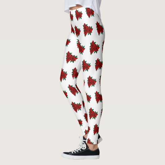 Poinsettia kerstventilator Leggings (Links)