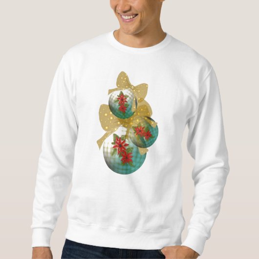 Poinsettia kerstversiers Sweat Shirt (Voorkant)