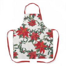 Poinsettia Keuken Schort allover print