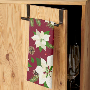 Poinsettia keukenhanddoeken