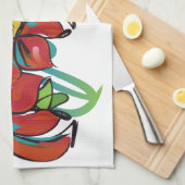 Poinsettia Kitchen Towel Theedoek (Quarter Fold)