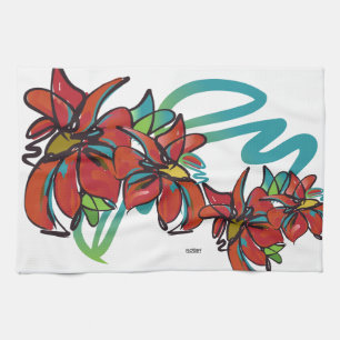 Poinsettia Kitchen Towel Theedoek