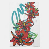 Poinsettia Kitchen Towel Theedoek (Verticaal)