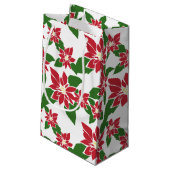 Poinsettia Klein Cadeauzakje (Achterkant Gekanteld)