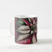 Poinsettia koffiemok (Voorkant links)