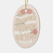 Poinsettia kopen en banners foto keramisch ornament (Links)