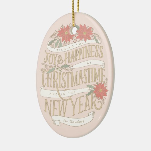 Poinsettia kopen en banners foto keramisch ornament (Links)