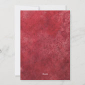 Poinsettia krans Bloemen Foto Vrolijk Kerstfeest Feestdagenkaart (Achterkant)