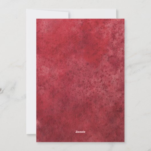 Poinsettia krans Bloemen Foto Vrolijk Kerstfeest Feestdagenkaart (Achterkant)