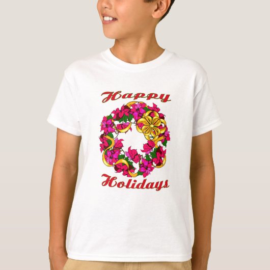 Poinsettia krans Shirt (Voorkant)