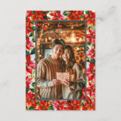 Poinsettia Kroon van de Andes Save the Date Kaart (Achterkant)