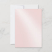 Poinsettia Lace Pink Blush bedankkaart (Achterkant)