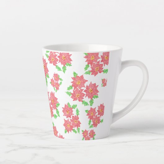 Poinsettia Latte Mok (Rechts)