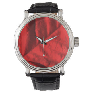 Poinsettia lederen bandhorloge horloge
