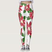Poinsettia Leggings (Voorkant)