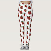 Poinsettia-Leggings Leggings (Voorkant)
