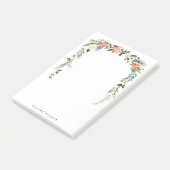 Poinsettia Lijst - Gepersonaliseerd kerstfeest Post-it® Notes (Schuin)