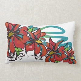 Poinsettia Lumbar Pillow Kussen