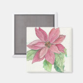poinsettia magneet (Voorkant / Achterkant)