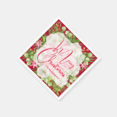 Poinsettia Merry kerst Servet (Hoek)