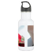 Poinsettia met kaars waterfles (Achterkant)
