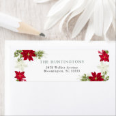 Poinsettia Modern retouradres Etiket (Insitu)