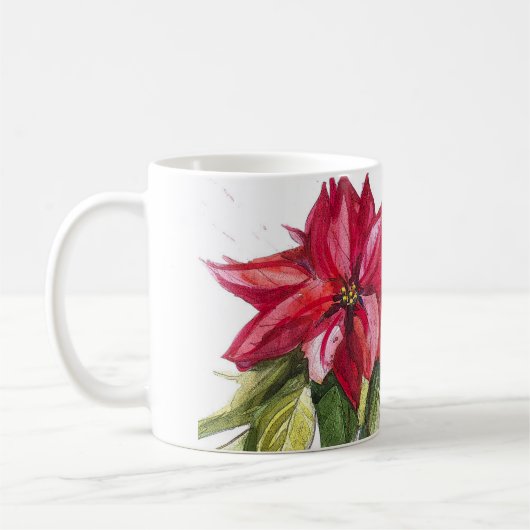 Poinsettia-Mok Koffiemok (Links)