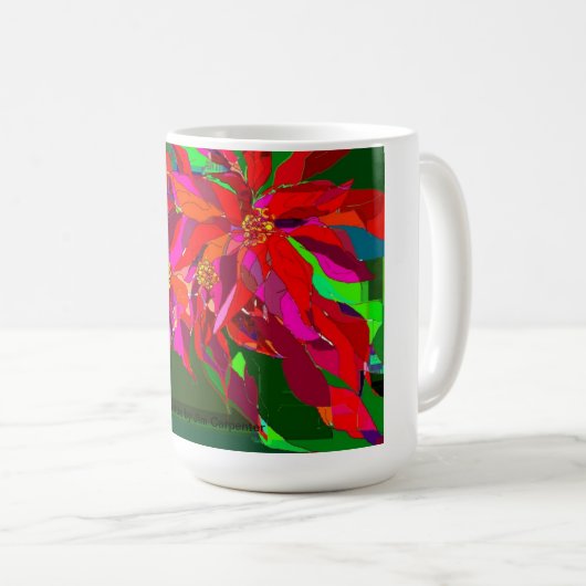 Poinsettia-Mok Koffiemok (Voorkant rechts)