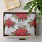 Poinsettia Needlework Christmas Feestdagen Felt Tissuepapier (Geschenk)