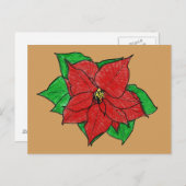 Poinsettia No. 1 Briefkaart. Briefkaart (Voorkant / Achterkant)