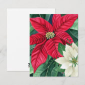 Poinsettia Notitiekaartje (Voorkant / Achterkant)