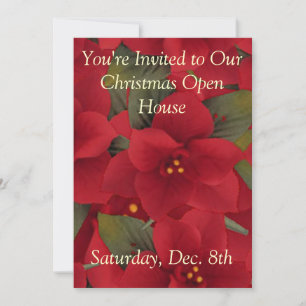 Poinsettia Open House Kaart