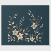 Poinsettia-pakpapier Cadeaupapier (Vlak)