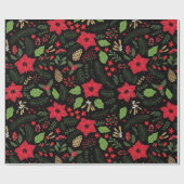 Poinsettia-pakpapier Cadeaupapier (Vlak)