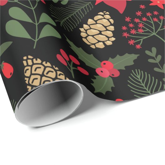 Poinsettia-pakpapier Cadeaupapier (Rol Hoek)