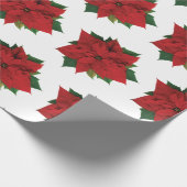 Poinsettia-pakpapier Cadeaupapier (Hoek)