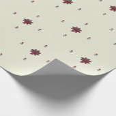 Poinsettia-pakpapier Cadeaupapier (Hoek)