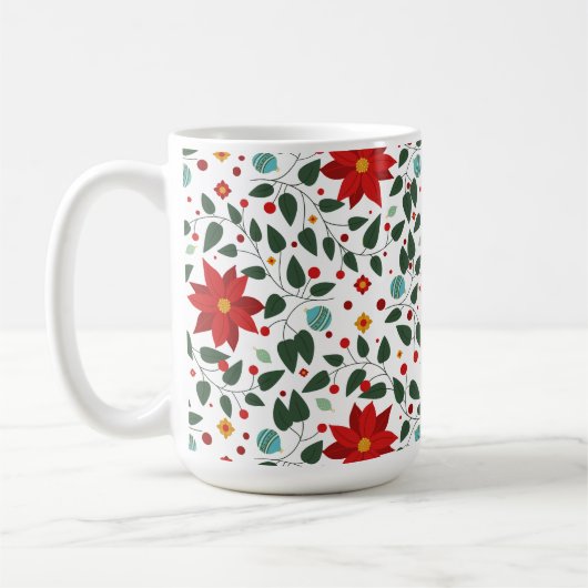 Poinsettia Paradise Coffee Mok Cheer (Links)
