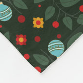 Poinsettia Paradise Fleece Deken schemering (Hoek)