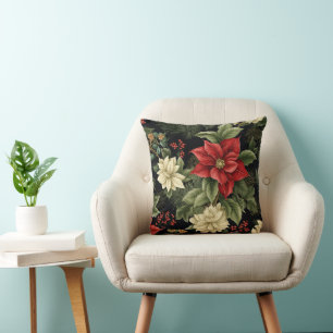  Poinsettia Patroon Kerst Kussen
