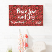 Poinsettia Peace Love and Joy Spandoek (Insitu)