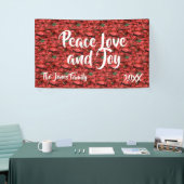 Poinsettia Peace Love and Joy Spandoek (Beurs)