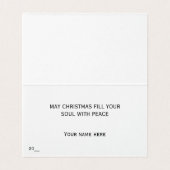 Poinsettia Pine Candles Christmas Kaart (Binnenkant ongevouwen)