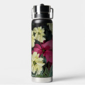 Poinsettia Planten Floral Waterfles (Achterkant)