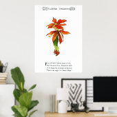 Poinsettia Poster (Thuiskantoor)